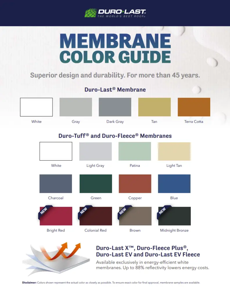 PVC Color options